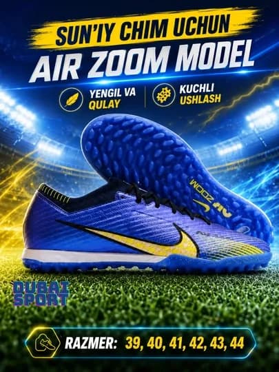 Бутсы NIKE AIR ZOOM — DSPORT-XMFRAIR-СИНИЙ-41