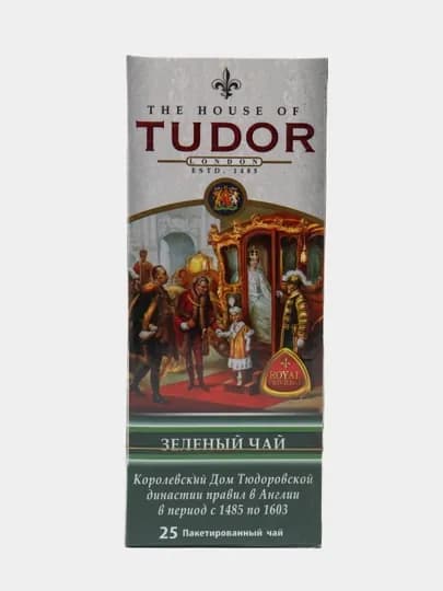 Зеленый чай Tudor, 25 чайных пакетиков