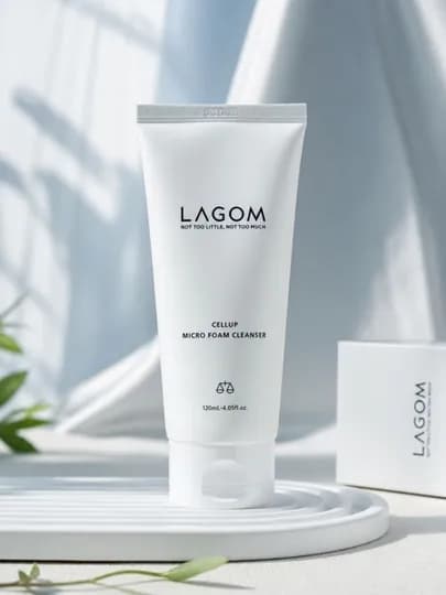 LAGOM Cellup Micro Foam Cleanser – Мягкая пенка для умывания лица, 120 мл — KOSMED1-LAGOMUMIVALKA