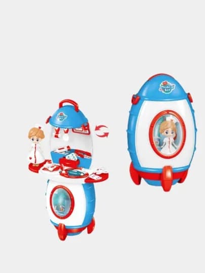 Кукла манекен для причесок и макияжа DOM DOLLS, детская косметика и набор стилиста