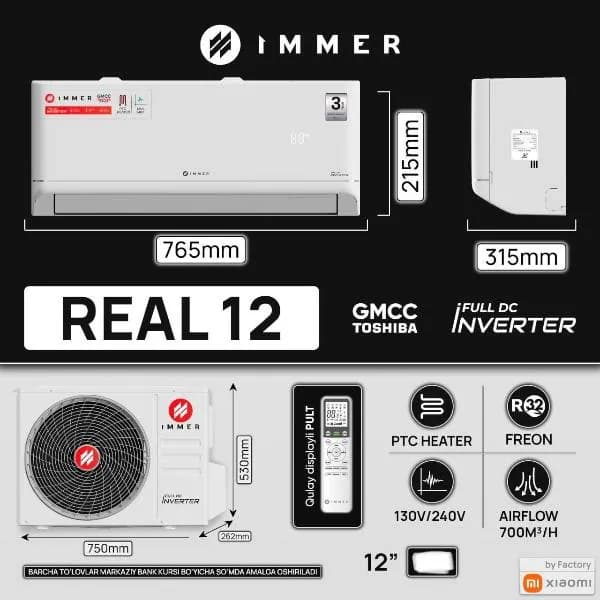 Кондиционер Immer REAL 12, белый