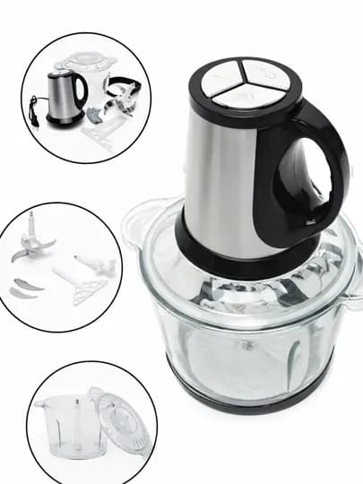 Мощный измельчитель Chopper LG-888 для мяса, овощей и зелени с большой чашей 3.5 литра