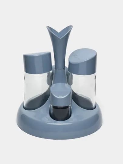 Стеклянный набор для специй Bager M-260 — EVAKOR-P07EB14-СИНИЙ