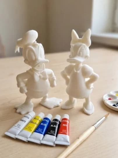 Фигурки для раскрашивания с любимыми героями мультфильмов детский набор творчества — FIGURKI-FIGURKICARTOONS3-ЖЕЛТ