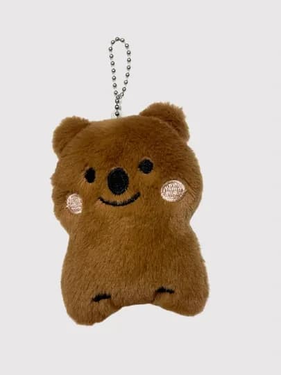 Детский брелок для сумок и ключей, 2 цвета — NASTORE-КВОККА2-КОРИЧН