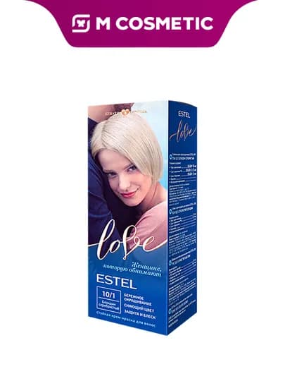 ESTEL Love Крем-краска для волос, 10/1 Блондин серебристый, 115 мл — MCA-1000544865