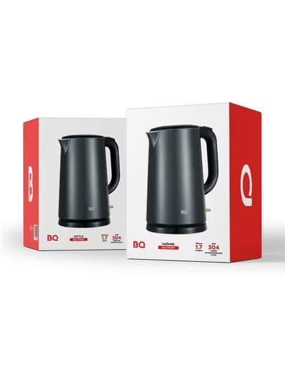 Электрический чайник BQ KT1824S двухслойный, с двумя стенками, объем 1,7 л, 1800 Вт — BQ-KT1824-ХРОМ