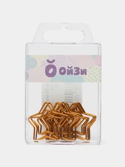 Скрепки канцелярские, фигурные звездочки, L30 мм ,12 шт, С30-12 ЗДЗ q0000049612 — MAPEDST-SKREP6