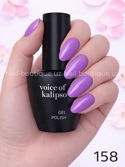 Voice of Calipso Gel Polish —профессиональный гель-лак с глубоким цветом и стойким блеском — UZNAIL-КАЛИПСО2-ФИОЛЕТ