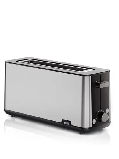 Тостер Braun HT1610BK, 2 тоста, 8 режимов, автоцентрирование, подогрев, черный