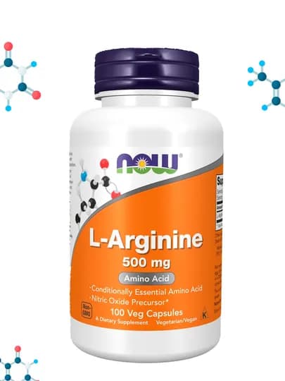 Now Foods, L-Arginin, 500 мг и 1000 мг, Халяль — NOWORIG-ARGININ-0025