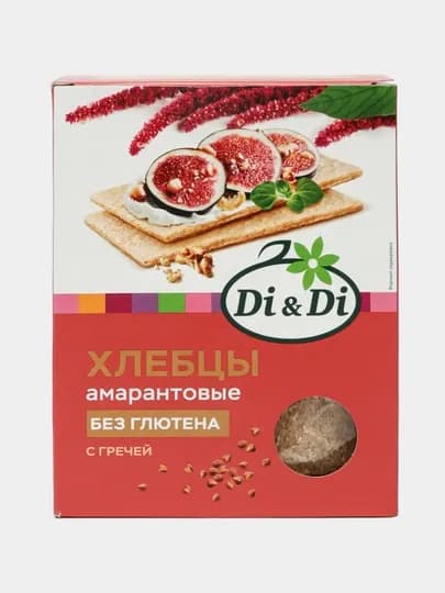 Хлебцы амарантовые Di&Di, с гречей, 195 г * *