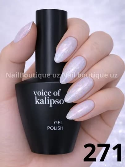 Voice of Calipso Gel Polish профессиональный гель-лак с глубоким цветом и стойким блеском — UZNAIL-КАЛИПСО4-КРЕМОВ