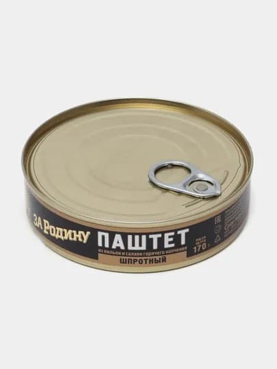 Паштет шпротный из кильки и салаки горячего копчения, 170 г