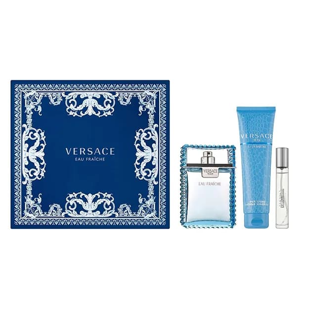 VERSACE EAU FRAICHE EDT SET 100ML 10ML SH/G 150ML