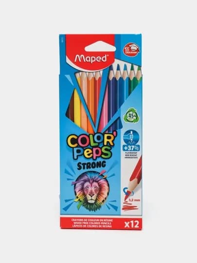 Карандаши цветные Maped 12 цветов, Duo, Color'Peps, 832021 — GTRAD-832021