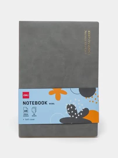 Ежедневник Deli EN136L Grey