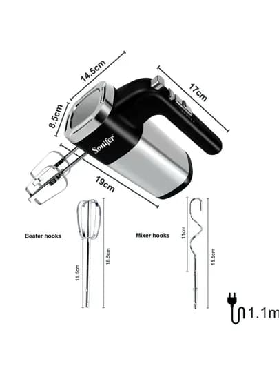 Электрический ручной миксер Sonifer SF-7017, 500 Вт