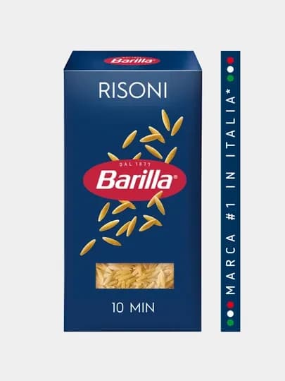 Макаронные изделия Barilla Risoni n.26, из твёрдых сортов пшеницы, 450 г