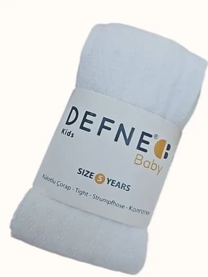 Детские колготки Defne Bebe для осенние, средней плотности, однотонные — MITESO-DETKOLG-МОЛОЧ-3 года