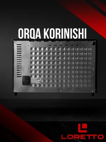 LORETTO LUX-7003GBL – электродуховка, мини-печь, термостат, таймер, конвекция, 70 л — LORETO-LUX7003-ЧЕРН