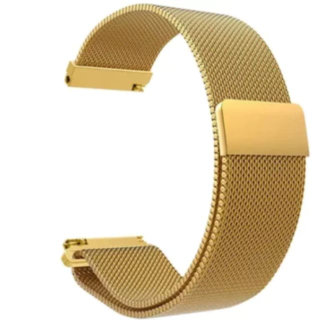 Ремешок миланский Amazfit, Haylou, Samsung, Huawei 22 мм (золотой)