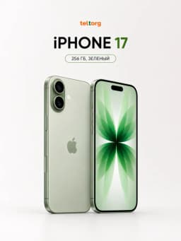Смартфон Apple iPhone 17 256 ГБ (nanoSim+eSim), Green