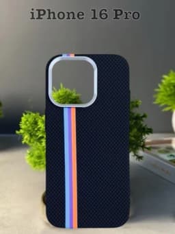 Чехол Carbon для iPhone 13–17 Pro,Pro Max, с Magsafe, ультратонкий, легкий — OPTOMAK-PITAKA02-СИНМЕЛ-13PRO
