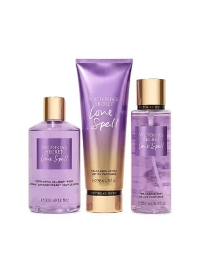 Набор Victoria’ s Secret Velvet Petals: парфюмированный мист, лосьон и гель для душа — 4521068-NNNABORRR