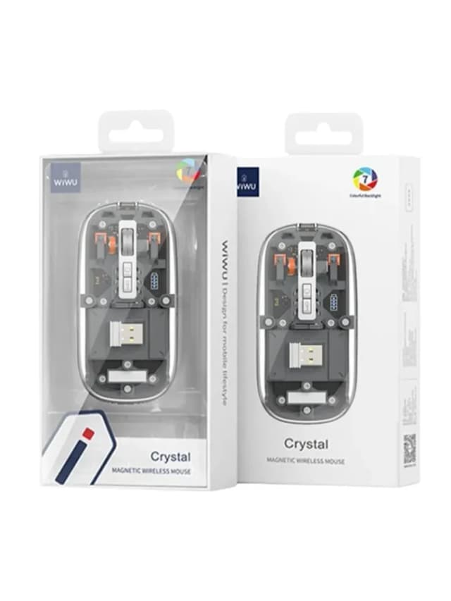 WiWU Crystal Transparent Magnetic Wireless Mouse