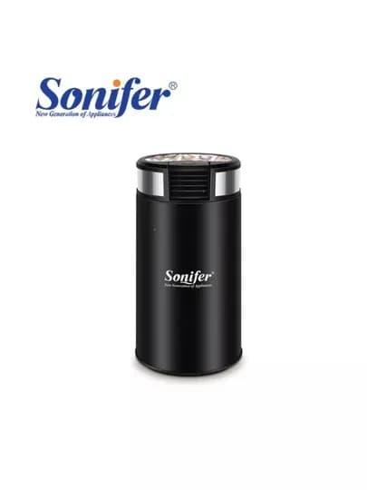 Кофемолка Sonifer, 2 в 1, электрическая, Sonifer двигатель — JR-SONIFERKOFE-ЧЕРН
