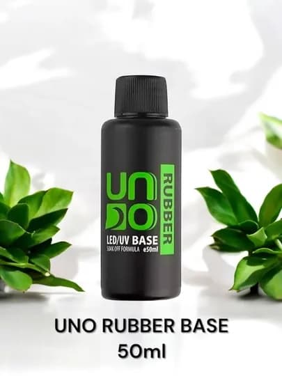 UNO Rubber Base 50ml — каучуковая база для прочного и эластичного покрытия ногтей