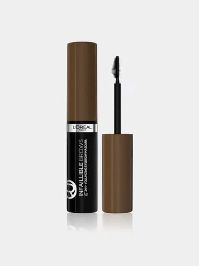 L'Oreal Paris Тушь для бровей INFAILLIBLE Brows Volumizing Mascara, оттенок 1, черное дерево — LOREAL-P00320E