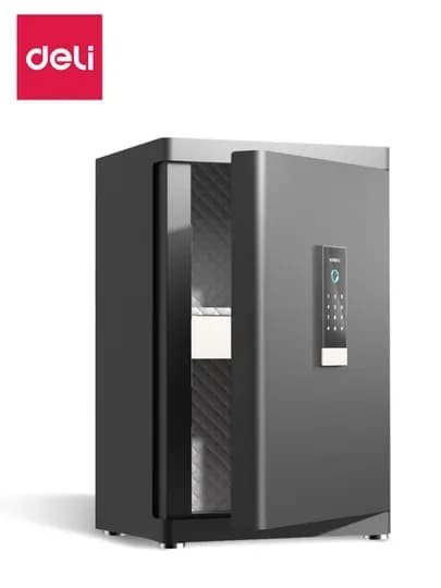 Сейф H610*W380*D360 с отпечатком (чр) ET594 Deli, 594-ET