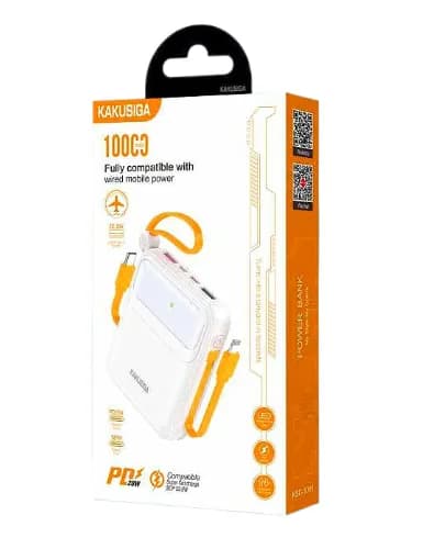 Внешний аккумулятор Kakusiga KSC-1091 10000 mAh, белый
