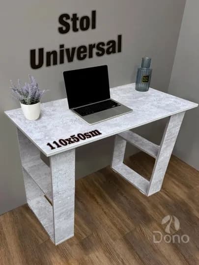 Универсальный рабочий стол, для офиса и дома, компьютерный, 110 x 50 см, высота 75 см