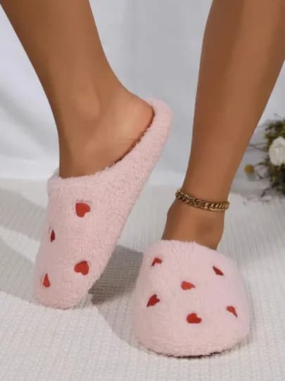 Мягкие тапочки в форме сердца «Love Cozy», домашняя обувь, обувь — MADONA1-DOMASHNIY-РОЗОВ-4041
