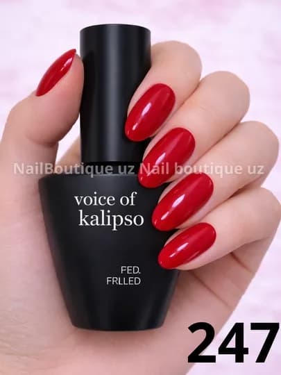 Voice of Calipso Gel Polish профессиональный гель-лак с глубоким цветом и стойким блеском — UZNAIL-КАЛИПСО4-РЫЖИЙ