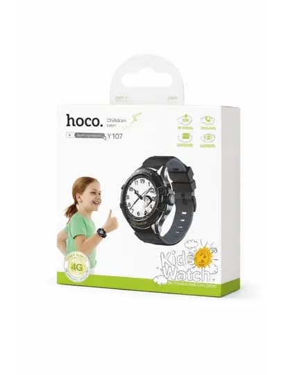 Детские умные часы Hoco Y107 Children Care, 4G, GPS, круглый HD-экран, водостойкий IP54