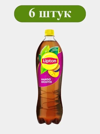 Напиток безалкогольный холодный черный чай Манго “Lipton Ice Tea” 1,0л х 6 шт