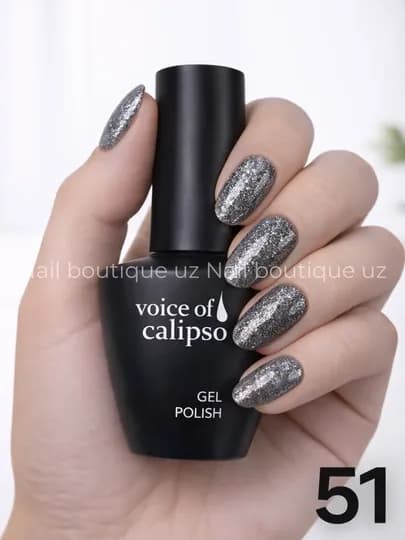 Гель-лак Voice of Calipso, полная палитра цветов, профессиональный UV LED — UZNAIL-КАЛИПСО-УГОЛЬН