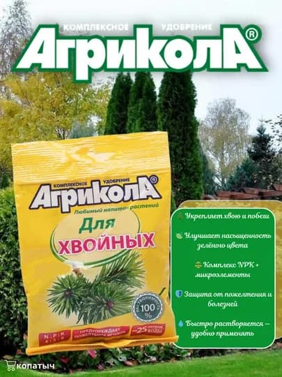 Комплексное удобрение Агрикола, для хвойных, 50 гр