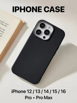 Чехол IPhone 12, 13, 14, 15, 16, Pro, Pro Max — CASEBR0-IPHONE-ЧЕРН- i16