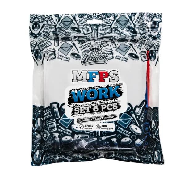Комплект микрофибр из 6 штук WORK SET MFPS