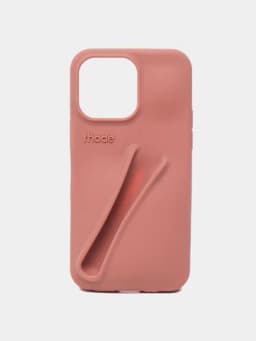 Силиконовый чехол для iPhone с отверстием для блеска Rhode — BOMJARA-RHODE2-РОЗОВ-17proma