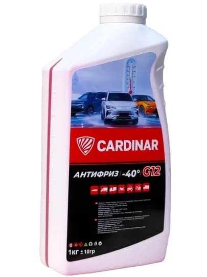 Антифриз Cardinar G12+ защита двигателя и радиатора