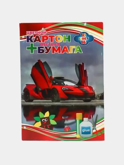 Цветная бумага и картон для школы и рукоделия — MKBOZOR-KARTON1-БЕЖМЕЛ