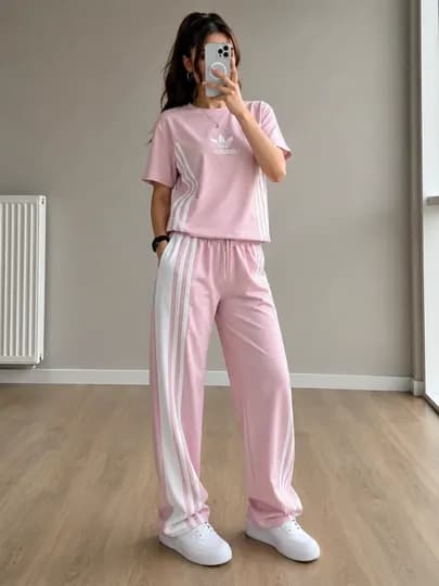 Модный спортивный костюм Adidas — комфорт и стиль в одном образе — AFRAODE-ADIDAS11-РОЗОВ-46