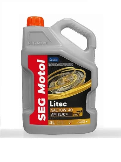 SEG Motol Litec SAE 10W-40, API SL/SF, 4 литра — OILMART-LITEC10404L