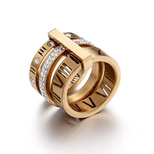 Кольцо Soul Jewelry "Римские цифры", широкое